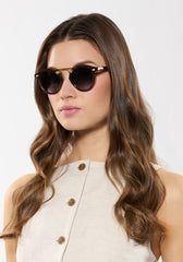 Krewe STLII Espresso 18K Sunglasses