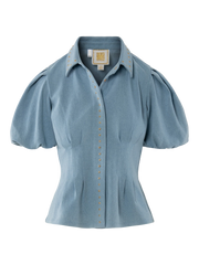 Emily McCarthy Britt Top in Denim