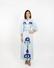 Garland Lyla Dress in Navy Henrietta