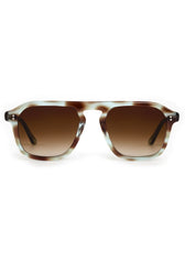 Krewe ZANDER Aquamarine Tortoise Sunglasses