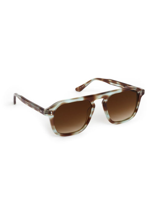 Krewe ZANDER Aquamarine Tortoise Sunglasses