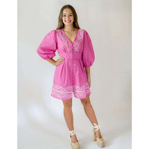 Anna Cate Emma Dress in Pink Ditzy