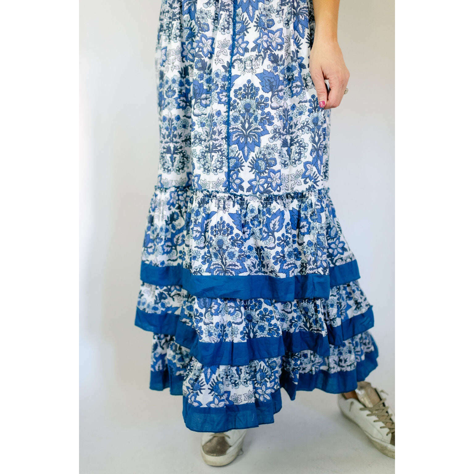 8.28 Boutique:Anna Cate Collection,Anna Cate Collection Jameson Midi Dress in Bright Royal Print,Dress