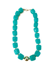 Jennifer Chunky Turquoise Beaded Necklace