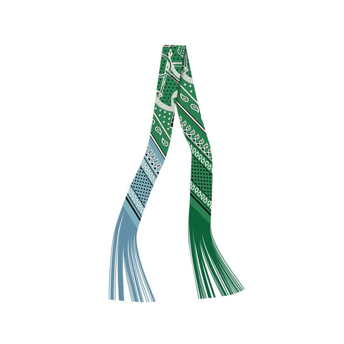 Frilly Scarf with Fringe - M