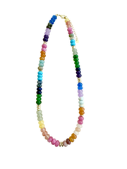 Kerry Dark Rainbow Mix Beaded Necklace