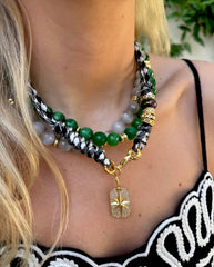 Adler Grey Agate Necklace 