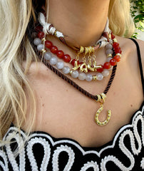 Adler Grey Agate Necklace 
