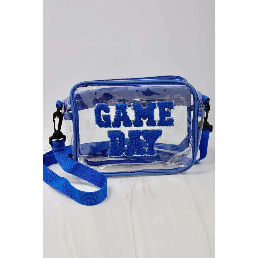 Blue Game Day Clear Crossbody 8.28 Boutique