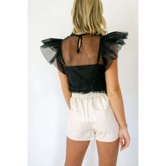 8.28 Boutique:Buddy Love,Buddy Love Kaycee Black Top,Tops