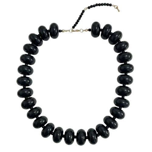 Bailey Chunky Beaded Necklace- Black