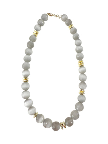 Nakita Beaded Pearl Necklace- Baby Pink