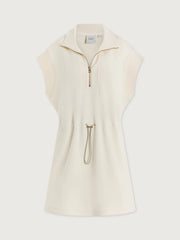 Varley Avaya Half Zip Dress in Pristine