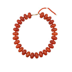Bailey Chunky Beaded Necklace- Rust