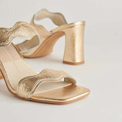 8.28 Boutique:Dolce Vita,Dolce Vita Ilva Heels in Gold Leather,Shoes
