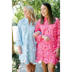 8.28 Boutique:J.Marie Collections,J. Marie Collections Seraphina Lace Dress in Bright Pink,Dress