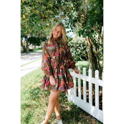 8.28 Boutique:J.Marie Collections,J.Marie Collections Hayes Long Sleeve Button Up Dress,Dress