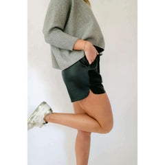 8.28 Boutique:Joy*Joy,Joy*Joy Faux Leather Shorts,shorts