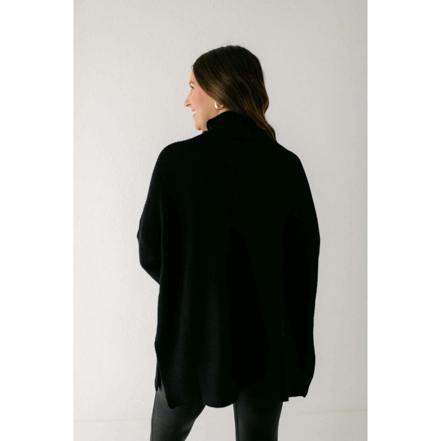8.28 Boutique:Kerisma Knits,Kerisma Knits Boho Tunic in Black,Sweaters