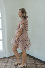 Entro Polka Dot Mini Slip Dress