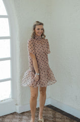 Entro Polka Dot Mini Slip Dress
