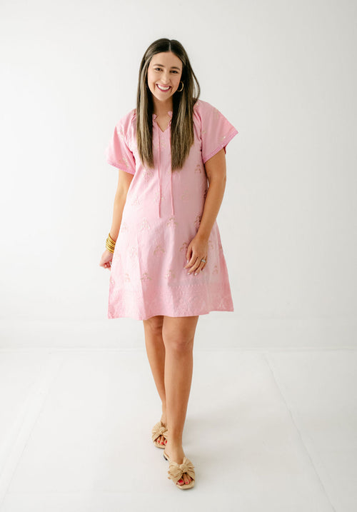 8.28 Boutique:Clara the Label,Clara the Label Blair Mini Dress in Blooming Dahlia,Dress