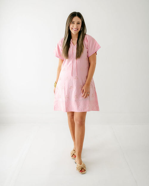 8.28 Boutique:Clara the Label,Clara the Label Blair Mini Dress in Blooming Dahlia,Dress