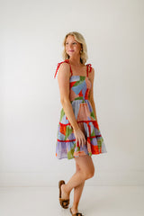 8.28 Boutique:Meet Me in Santorini,Meet Me in Santorini Ella Dress in Abstract Coral,Dress