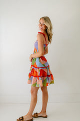 8.28 Boutique:Meet Me in Santorini,Meet Me in Santorini Ella Dress in Abstract Coral,Dress