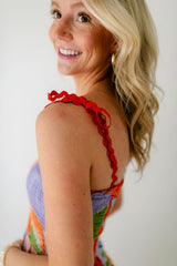 8.28 Boutique:Meet Me in Santorini,Meet Me in Santorini Ella Dress in Abstract Coral,Dress