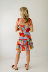 8.28 Boutique:Meet Me in Santorini,Meet Me in Santorini Ella Dress in Abstract Coral,Dress