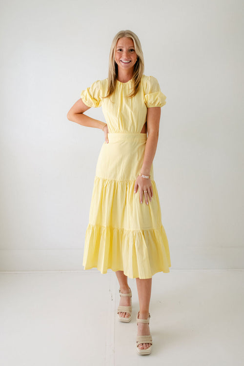 8.28 Boutique:Bishop + Young,Bishop + Young Nadia Cut Out Poplin Dress,Dress