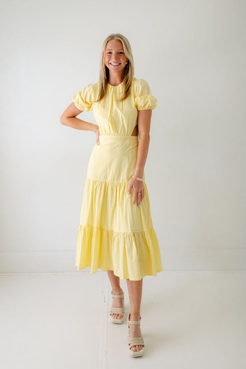 8.28 Boutique:Bishop + Young,Bishop + Young Nadia Cut Out Poplin Dress,Dress