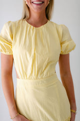 8.28 Boutique:Bishop + Young,Bishop + Young Nadia Cut Out Poplin Dress,Dress