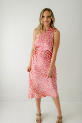 8.28 Boutique:Mink Pink,Mink Pink Alina Pink Floral One Shoulder Dress,Dress