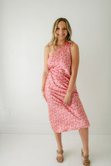 8.28 Boutique:Mink Pink,Mink Pink Alina Pink Floral One Shoulder Dress,Dress
