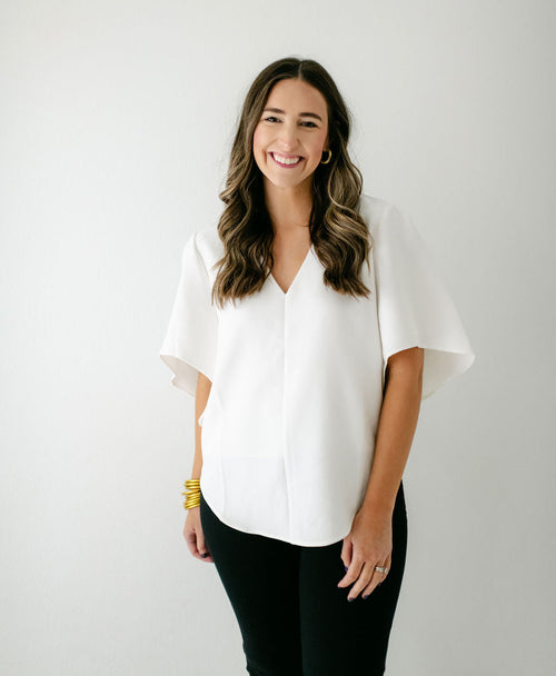8.28 Boutique:Anna Cate Collection,Anna Cate Collections Nina Top in White,top
