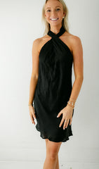 8.28 Boutique:Sincerely Ours,Sincerely Ours Victoria Black Mini Dress,Dress