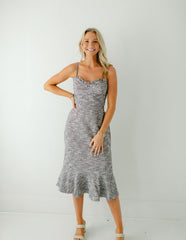 8.28 Boutique:Hutch,Hutch Selene Dress in Multicolor Stitch Tweed,Dress