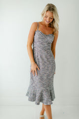 8.28 Boutique:Hutch,Hutch Selene Dress in Multicolor Stitch Tweed,Dress