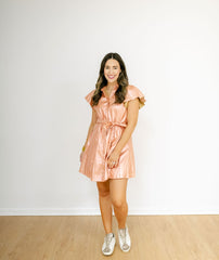 8.28 Boutique:Sincerely Ours,Sincerely Ours Aly Dress in Rose Gold,Dress
