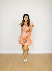 8.28 Boutique:Sincerely Ours,Sincerely Ours Aly Dress in Rose Gold,Dress