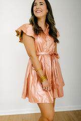 8.28 Boutique:Sincerely Ours,Sincerely Ours Aly Dress in Rose Gold,Dress