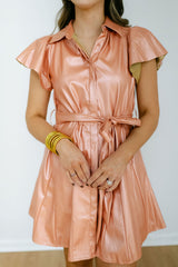 8.28 Boutique:Sincerely Ours,Sincerely Ours Aly Dress in Rose Gold,Dress