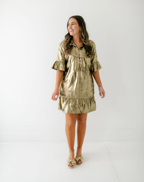 8.28 Boutique:S'edge,S'Edge Mary Dress in Bronze,Dress