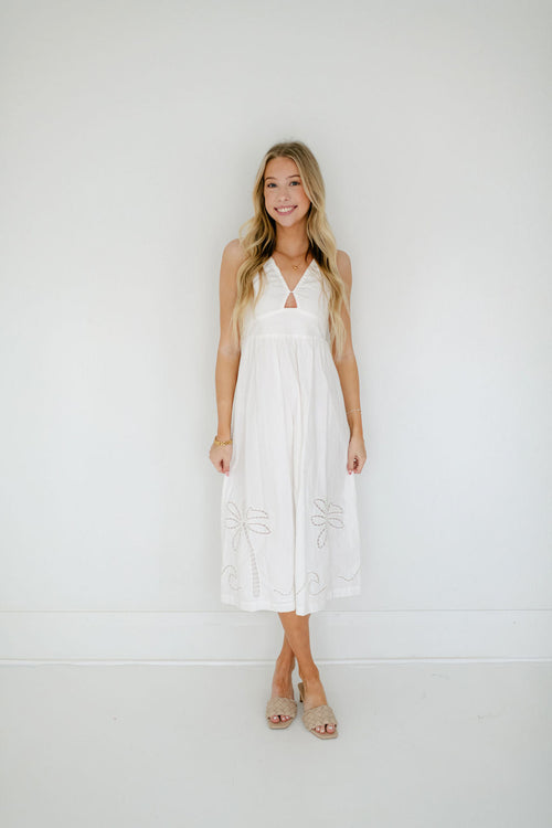 8.28 Boutique:Mink Pink,Mink Pink Romina Broderie Midi Dress,Dress