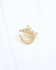 Caroline Hill Sally Alligator Scarf Slide