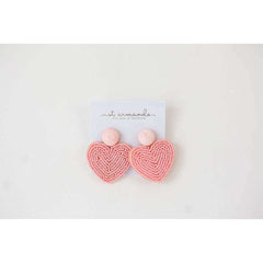 8.28 Boutique:St. Armands Designs,St Armands Designs Pink Valentines Beaded Earrings,Earrings