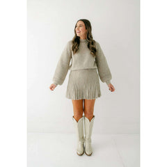 8.28 Boutique:Sincerely Ours,Sincerely Ours Farrah Skirt in Heathered Oat,skirt