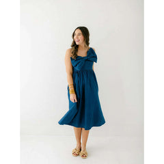 8.28 Boutique:Meet Me in Santorini,Meet Me in Santorini Azure Chambray Maxi Dress,Dress